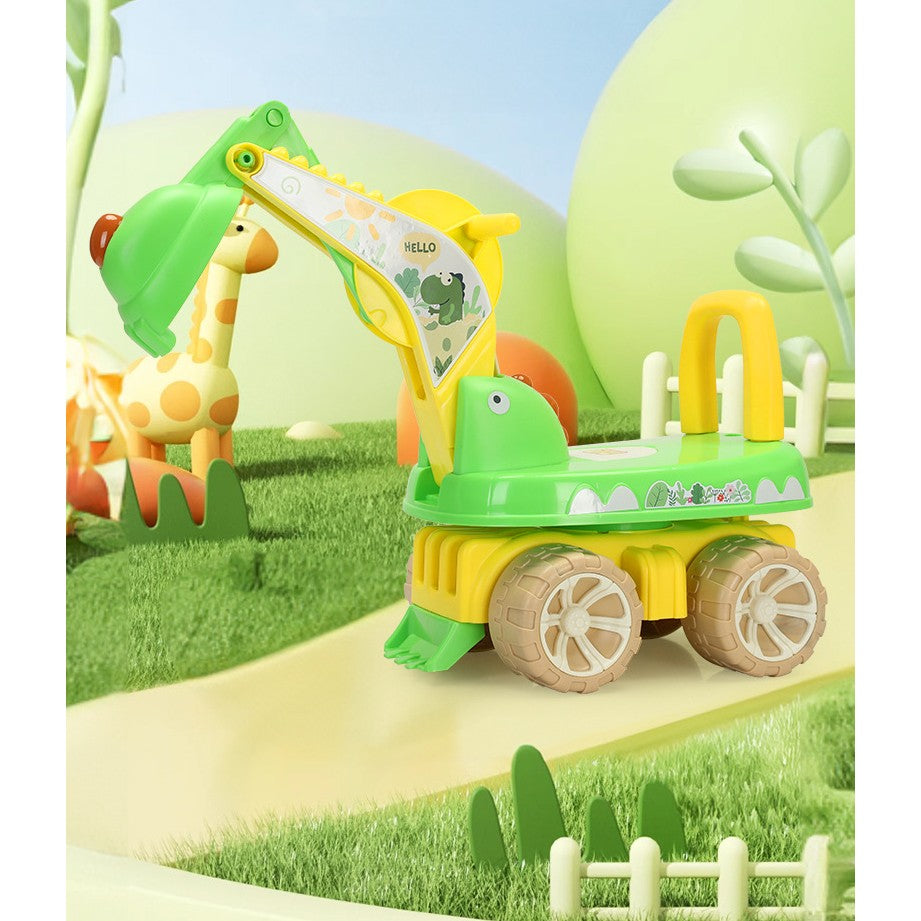 Excavator Copii Flippy, 1-3 Ani, Muzică și Lumini, Galben - Verde (4) [ps:c04eda61-95ec-4a06-b850-fd686fa983dd]
