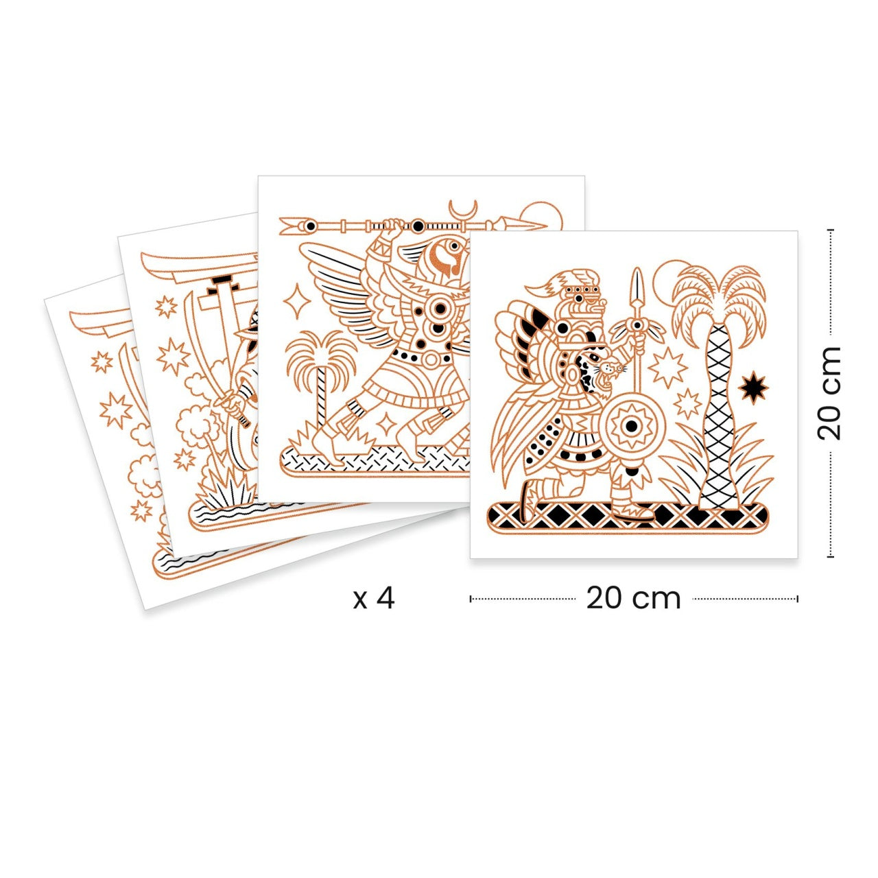 Joc creativ de colorat Animale razboinice, Djeco - Imagine 3 [ps:ddcb328a-c114-4299-8be1-de5cb377fdd3]