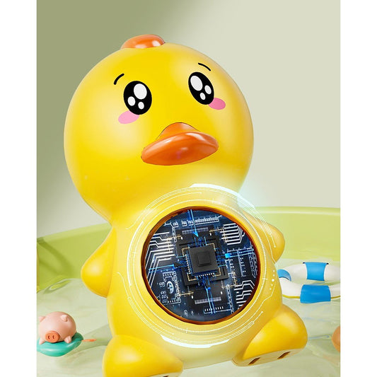 Termometru Baie Bebe Ratusca Flippy, LED, IPX7, Galben - Model Ratusca (4) [ps:ad94ba07-414c-477f-8e4d-cb69993fed3c]