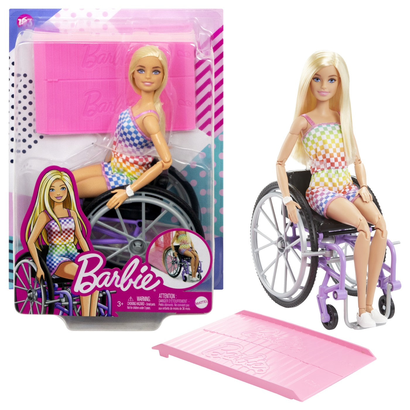 BARBIE PAPUSA BARBIE BLONDA IN SCAUN CU ROTILE Mattel - Imagine 5 [ps:566977e3-3fd9-4518-8a3e-fc6fa2b35444]