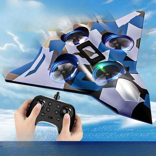 Avion de Luptă cu Telecomandă Flippy, EVA, Albastru - Albastru (4) [ps:5160d013-394c-4c78-9c4a-f136111784b7]