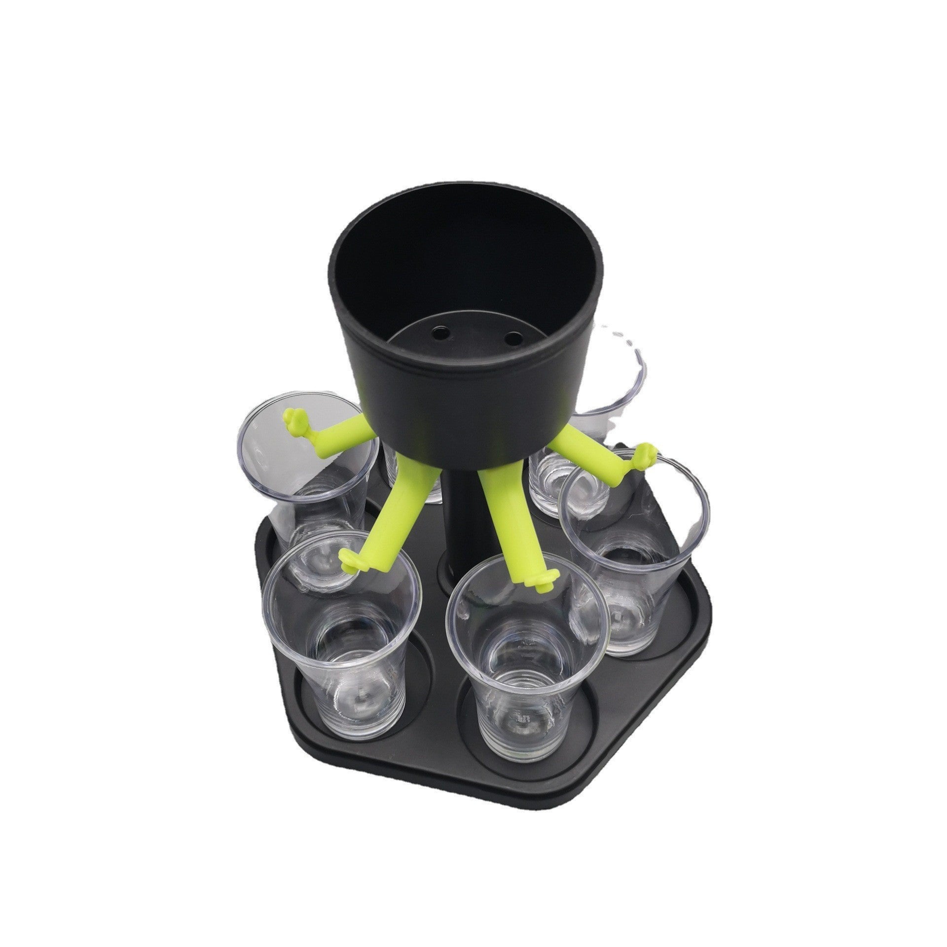 Dozator Shoturi Hexagonal Flippy, Set 6 Pahare, Negru - Default Title (4) [ps:a9b53813-bd48-41ff-b388-6dd553c69fc3]