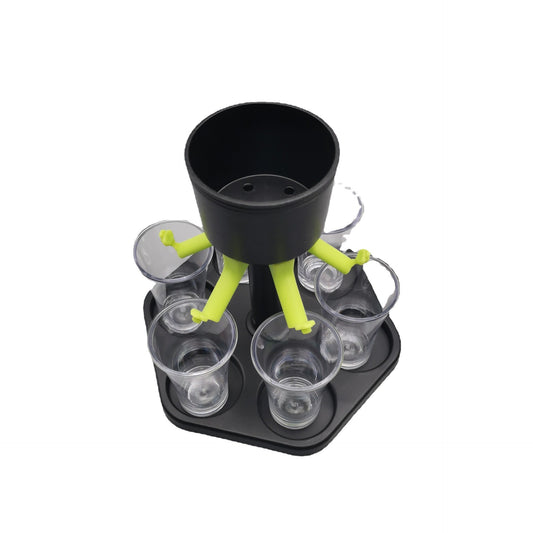 Dozator Shoturi Hexagonal Flippy, Set 6 Pahare, Negru - Default Title (4) [ps:a9b53813-bd48-41ff-b388-6dd553c69fc3]