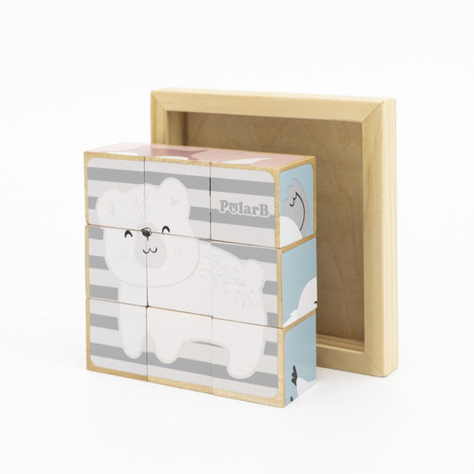 Puzzle din cuburi 6 in 1, PolarB [ps:dd011fcf-34de-473f-9396-8b2d3a95b199]