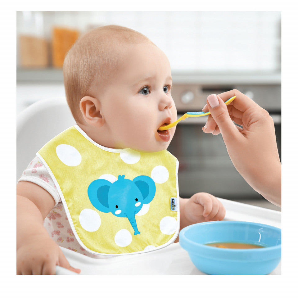 Baveta din bumbac BabyJem Dots (Culoare: Bleu) [ps:7590becf-54fb-44ba-b677-1d7ab577edd2]