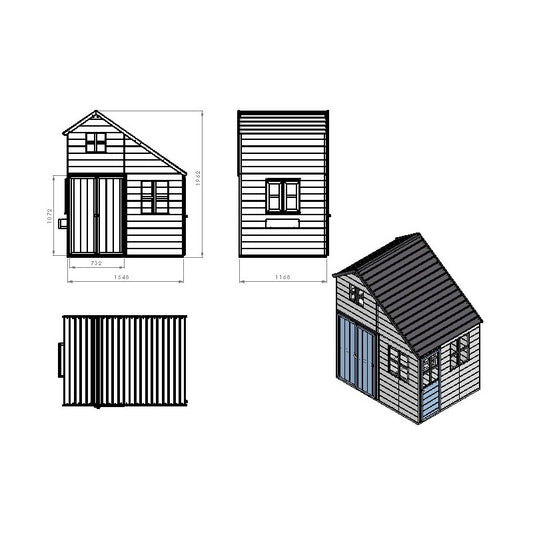 Casuta de gradina Mansion (M33), Wendi Toys [ps:dfb6d691-e0b3-40c5-a05f-afbd8ebbb91e]