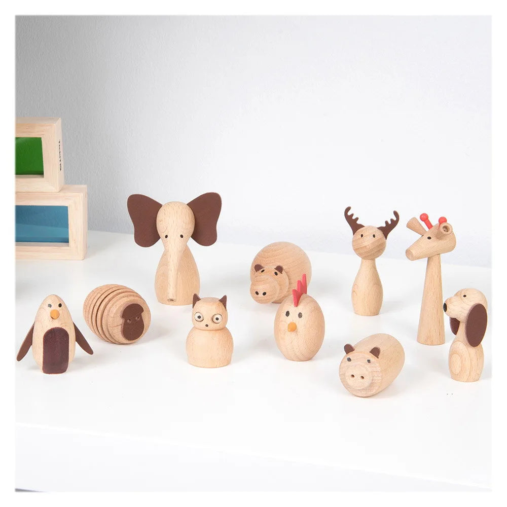 Set 10 Animale din Lemn Animal Friends Tickit - Default Title (4) [ps:4f7cb956-79d6-4f26-b528-6f3ecdac60e2]