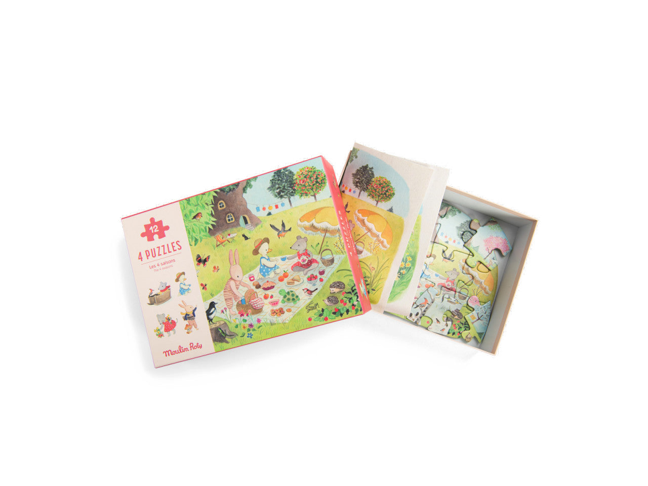 4 puzzle-uri anotimpuri, Moulin Roty - Imagine 3 [ps:0c730ead-3ea3-44ae-87ee-f8280636c2bb]