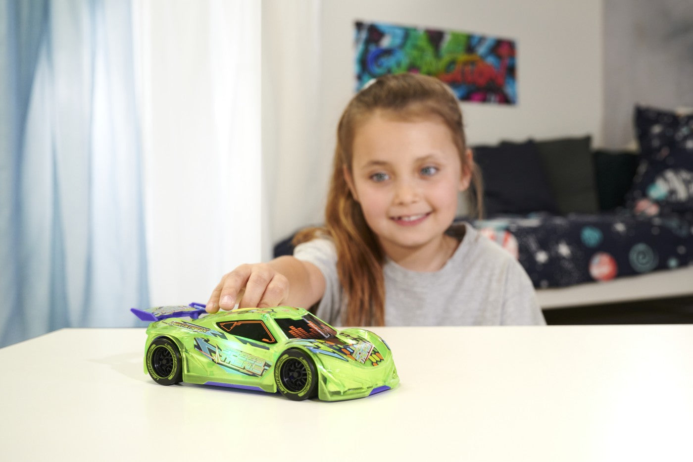 DICKIE TOYS SPEED TRONIC  MASINA CU LUMINI SI SUNETE - Imagine 4