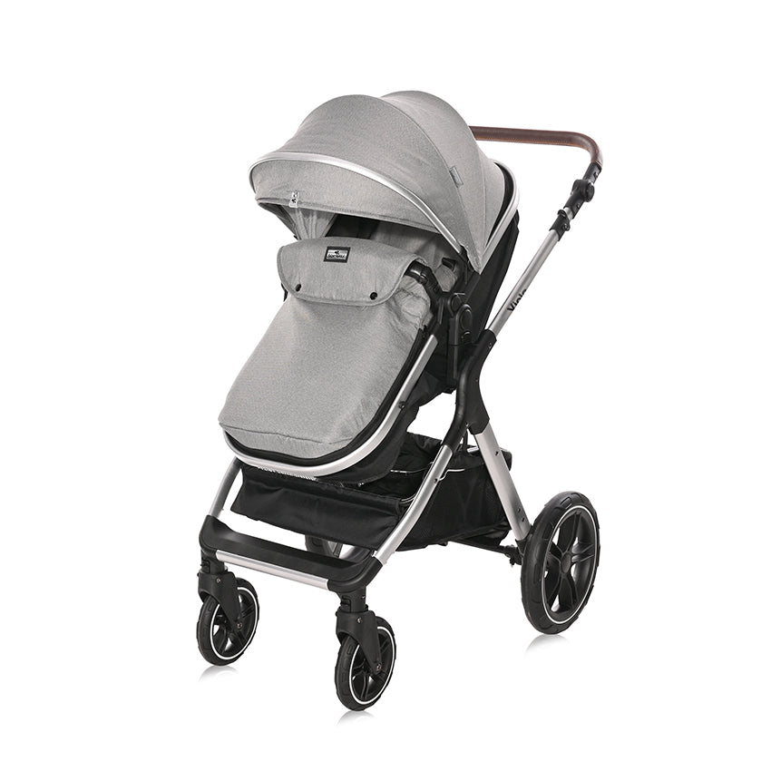 Cărucioar cu Landou Transformabil Lorelli Viola, Tropical - Opaline Grey (4) [ps:c134a635-5492-40f4-80b4-ac50ac8e385f]