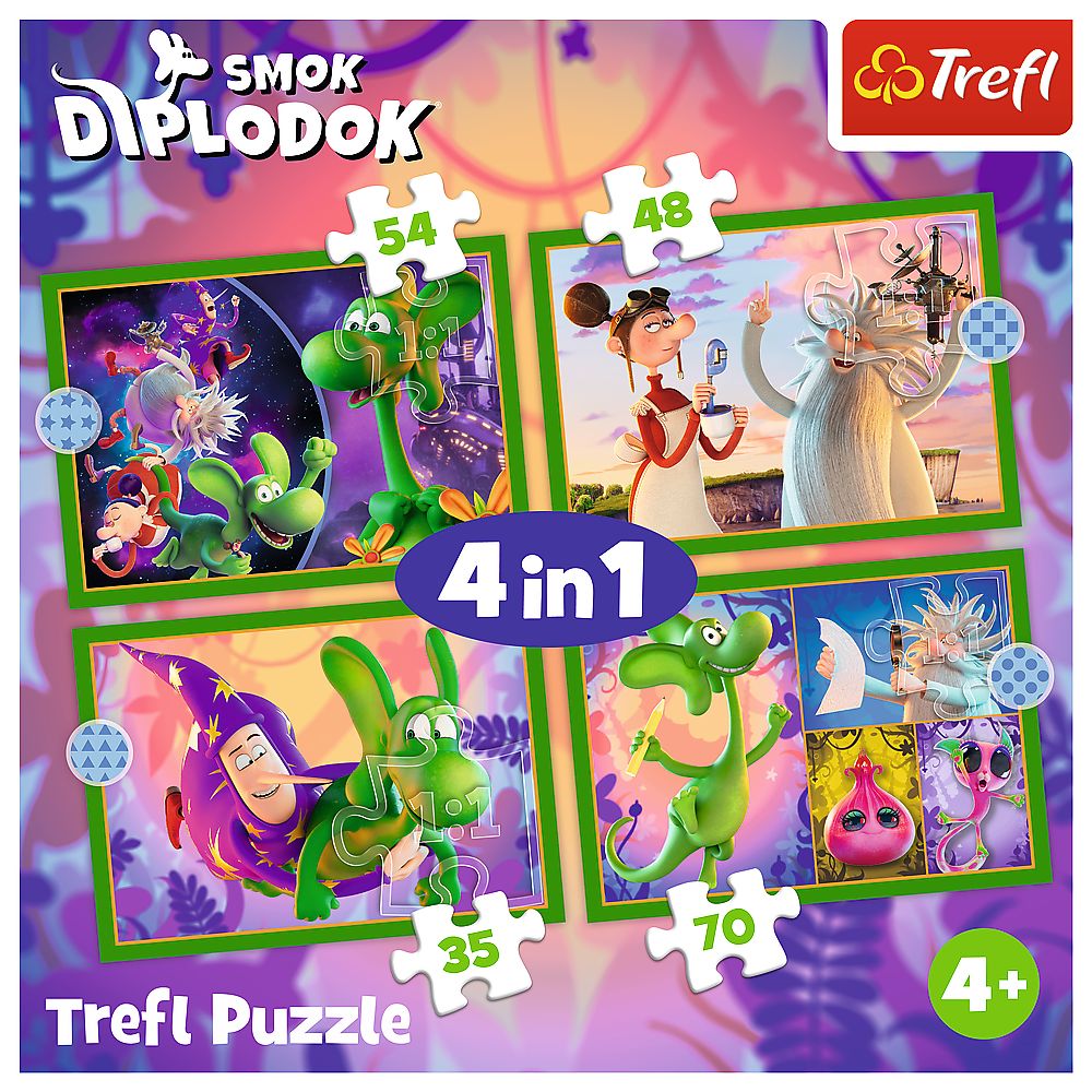 PUZZLE TREFL 4IN1 LUMEA DRAGONULUI DIPLODOK - Imagine 6 [ps:2b148a62-d95d-4386-ac8c-9fef09094803]