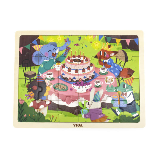 Jigsaw Puzzle 24 piese - Petrecere aniversara, Viga [ps:54c6a0aa-b627-4926-b6e8-8e7138adc5f4]