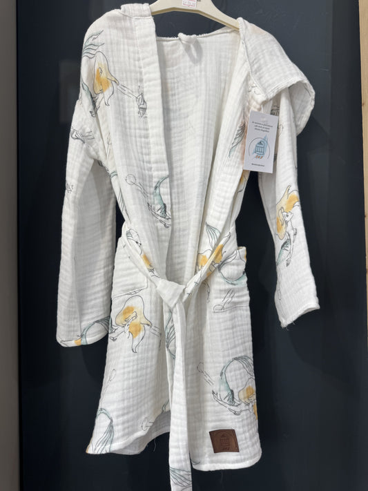 Halat de baie muselină cu imprimeu și glugă 2 ANI INFANT - 2 ANI (4) [ps:b10cebbc-89d2-40bc-9449-97d00e2d8356]
