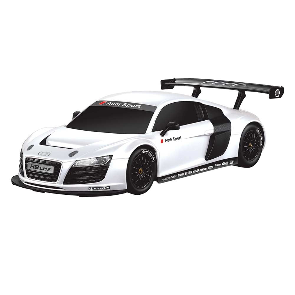 MASINA CU TELECOMANDA AUDI R8 ROSU CU SCARA 1 LA 24 Rastar - Alb