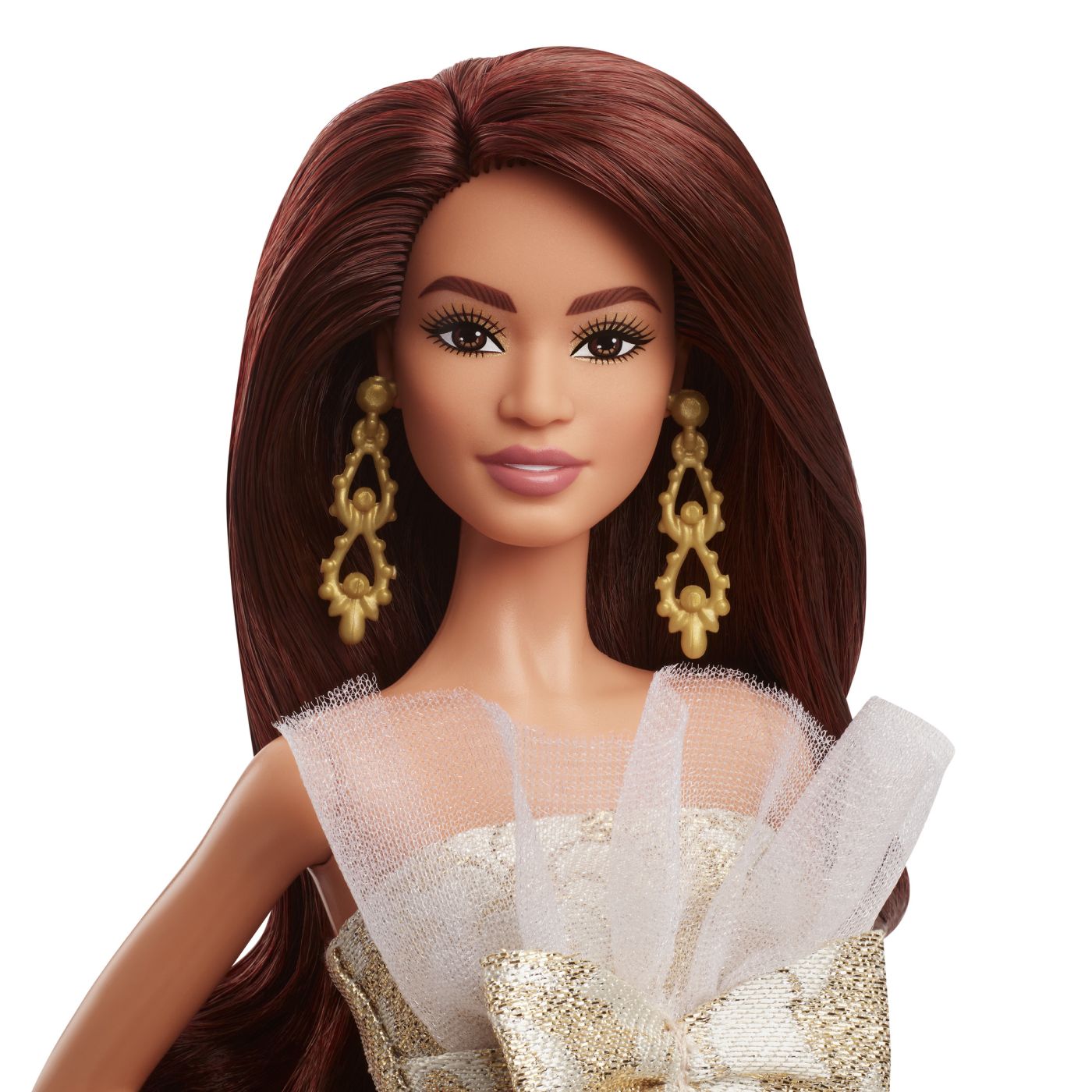 BARBIE SIGNATURE PAPUSA BARBIE BRUNETA DE SARBATORI 2025 - Imagine 4