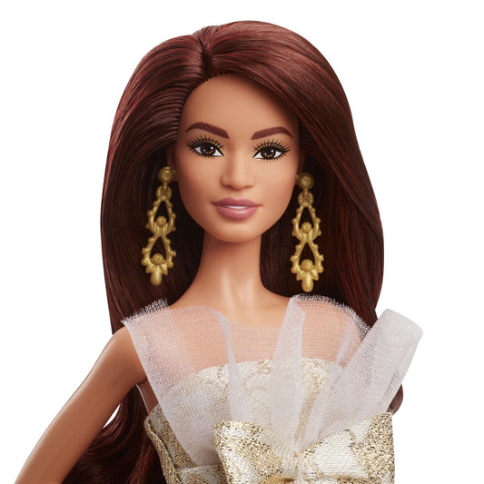 BARBIE SIGNATURE PAPUSA BARBIE BRUNETA DE SARBATORI 2025 - Imagine 4