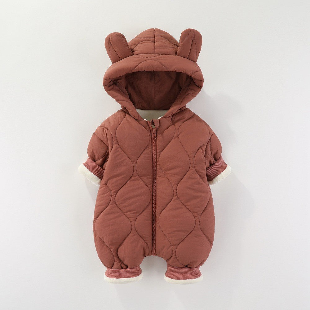 Combinezon Iarna Bebelusi Flippy, Bumbac, Maro, 73 cm - Visiniu (4) [ps:a0b09750-fa47-4fd4-879d-9c7fed1b7696]