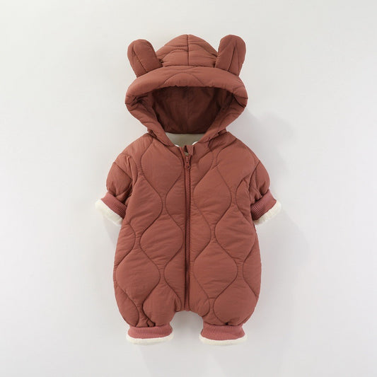 Combinezon Iarna Bebelusi Flippy, Bumbac, Maro, 73 cm - Visiniu (4) [ps:a0b09750-fa47-4fd4-879d-9c7fed1b7696]
