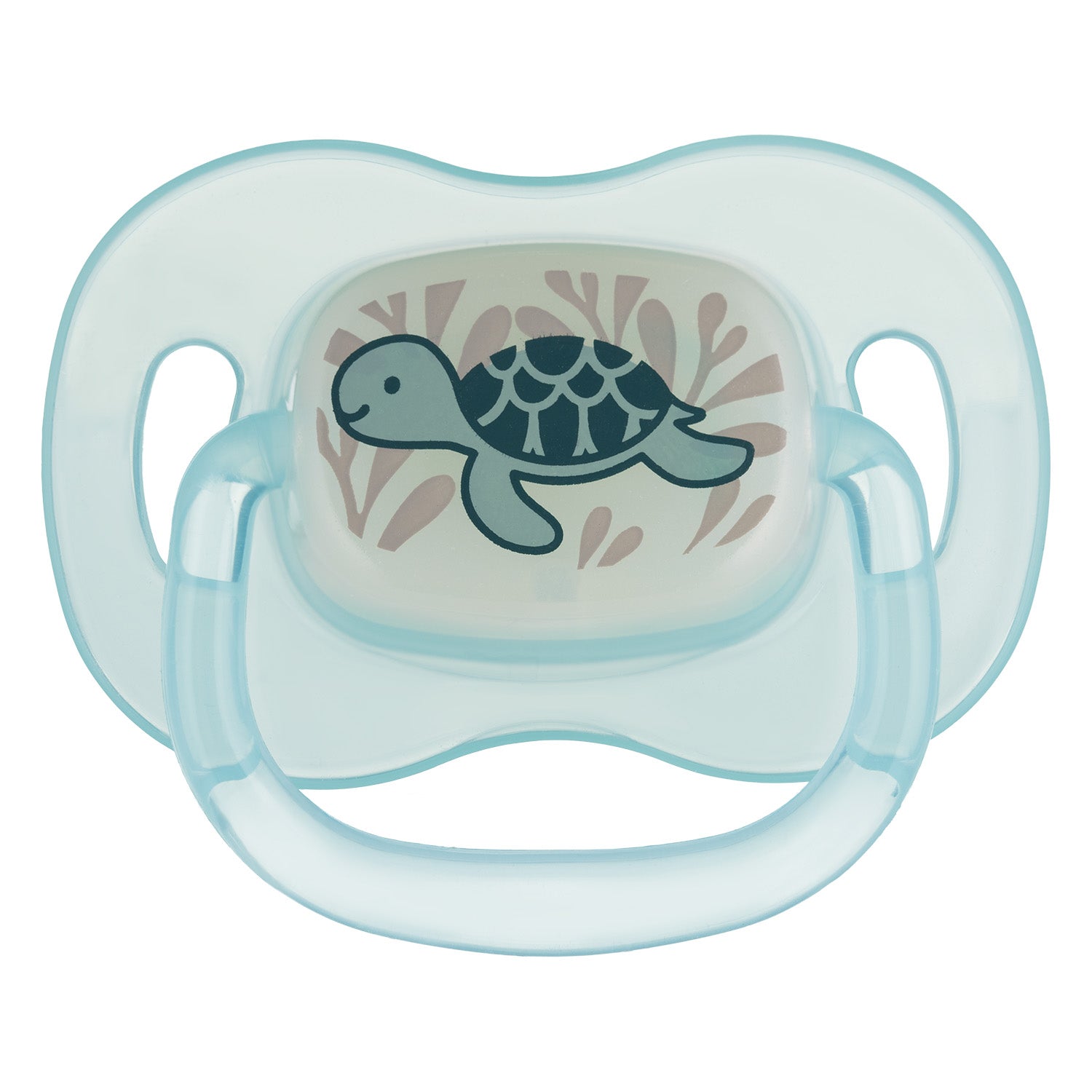 Suzeta rotunda din silicon 0-6M LOVE and SEA, 1buc - Albastru