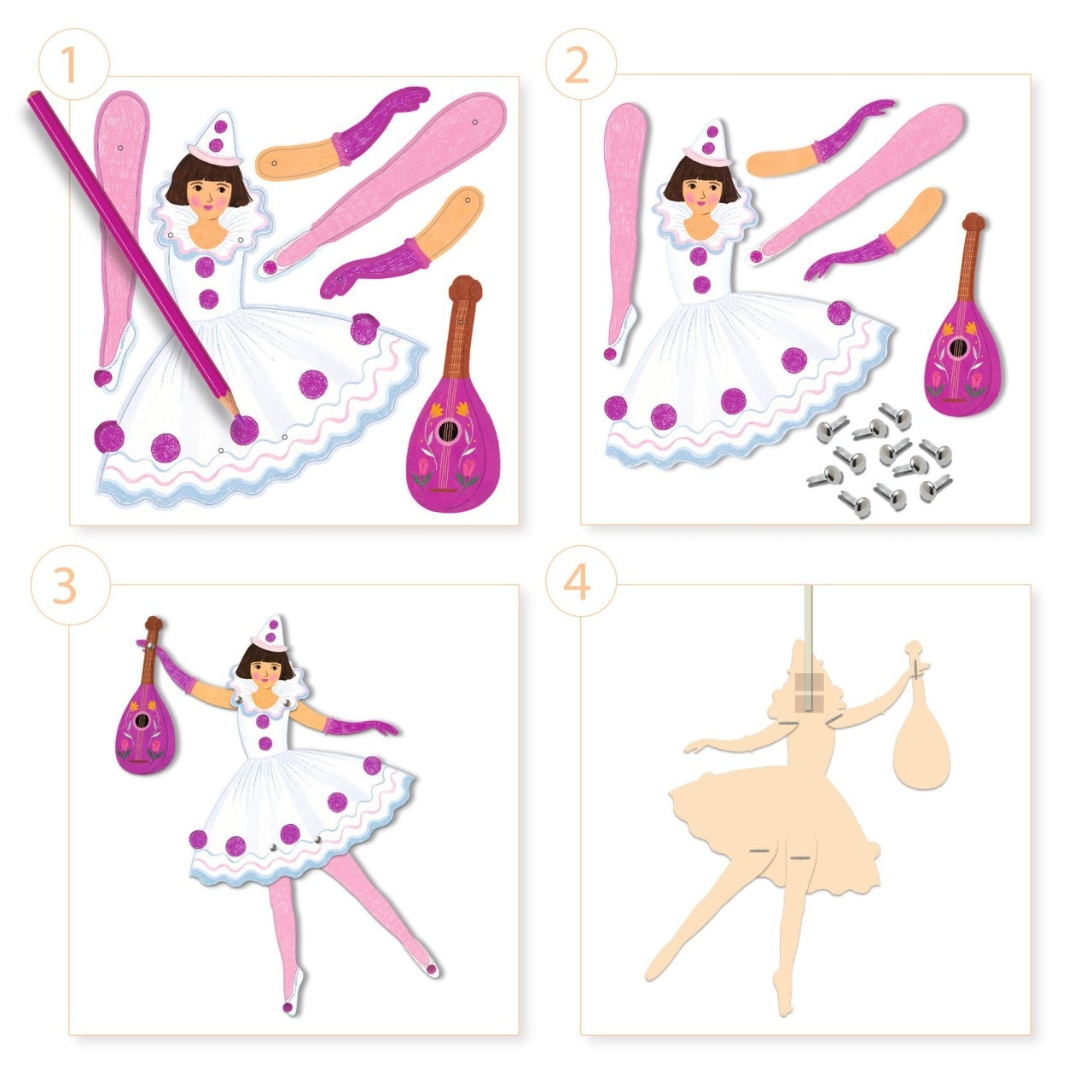 Set creativ Balerine, Djeco - Imagine 3 [ps:0b996ab0-d7be-419c-bf1b-9f04d22384f1]