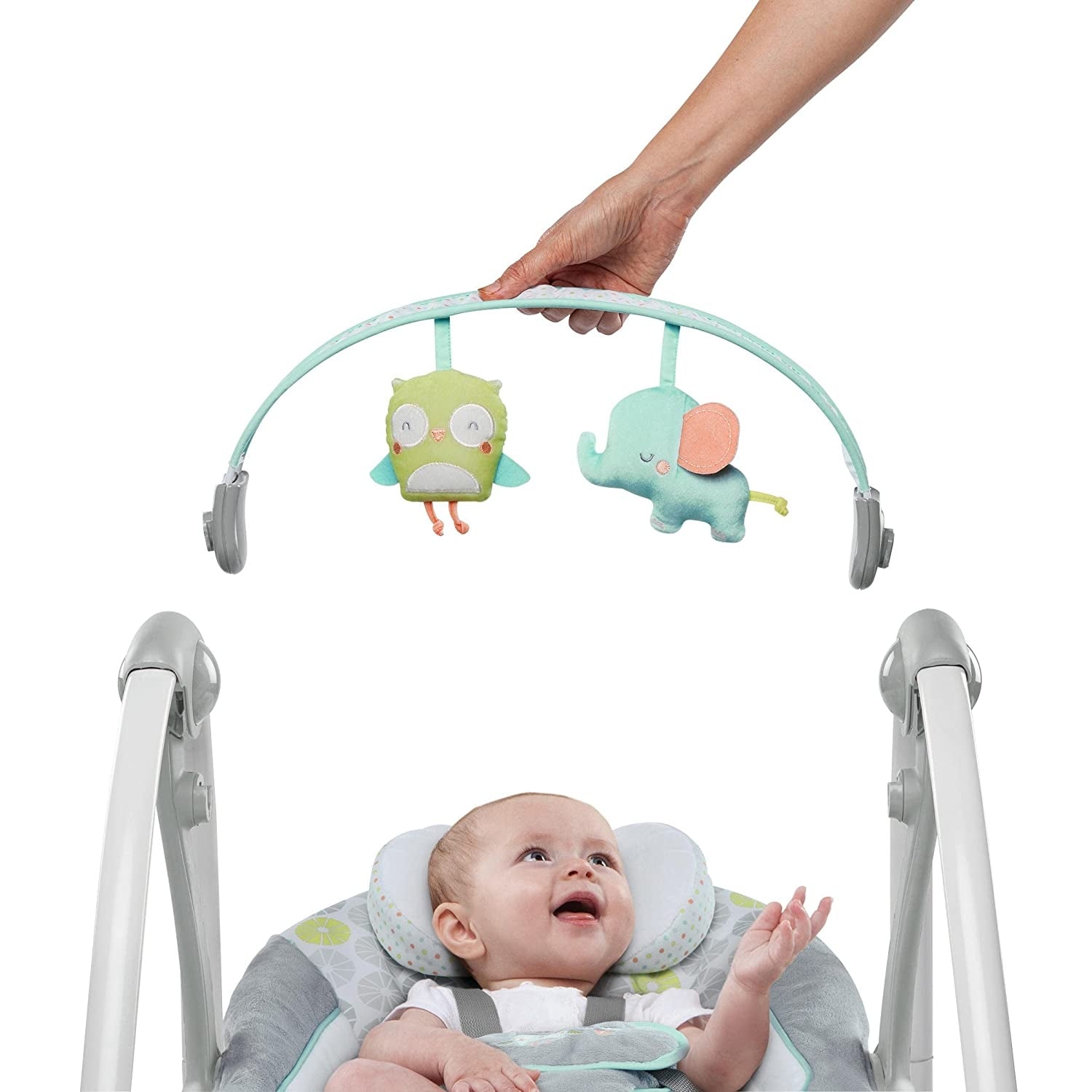 Leagăn Portabil InGenuity Swing 'n Go Hugs & Hoots - Default Title (4) [ps:1dc0ded2-6643-4009-8691-7c360302611e]