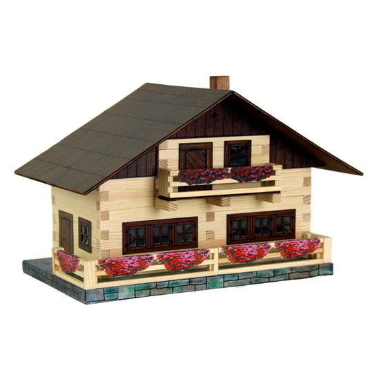 Set constructie arhitectura Pensiune alpina, 195 piese din lemn, Walachia [ps:e5e6d633-570b-4800-ab73-2e36d2ca1373]