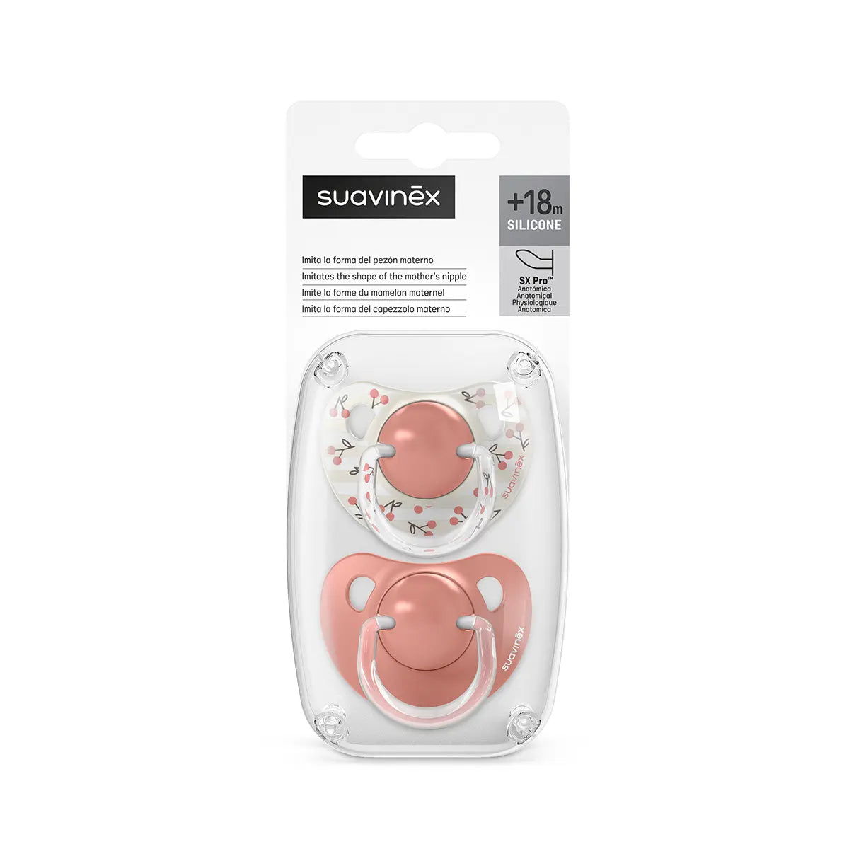 Suzeta Anatomica Suavinex SX Pro +18 luni, Bej Birdies - 2 - Roz (4) [ps:916718ed-b360-4bbe-9010-4abf6aeee0c5]