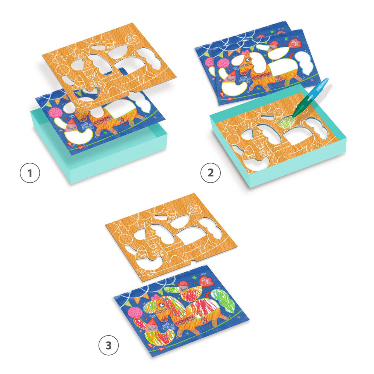 Joc creativ de desenat pentru cei mici, Djeco - Imagine 3 [ps:fd63bd04-b955-4352-a84e-6d43a8cd3216]