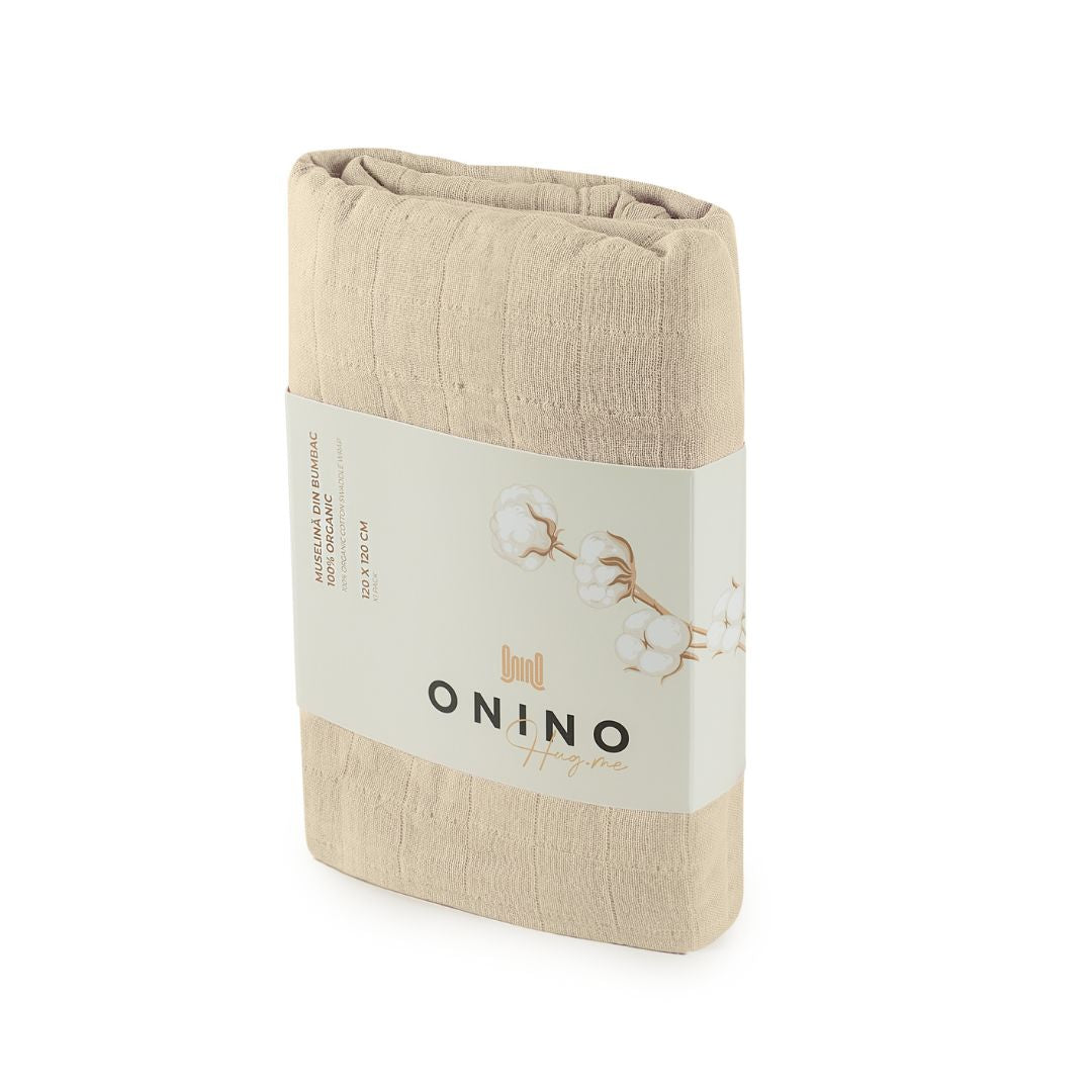 Muselină multifuncțională din bumbac organic ONINO HUG.me - 6 culori disponibile [ps:27fd5f94-0001-440b-9f6b-af8bda300d08]
