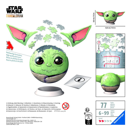 Puzzle 3D Glob Star Wars Grogu (The Mandalorian) - - Default Title (4) [ps:e7abe9eb-290e-4a95-bc50-c0e69e7e34a6]