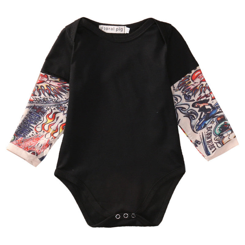 Body cu tatuaj Drool (Culoare: Gri, Marime: 70) [ps:b70ff53b-8402-425d-bb83-e2ad4f97e3fa]