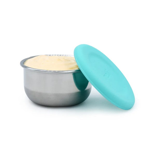 SET 3 RECIPIENTE MINI INOX CU CAPAC SILICON, MELII, BLEU - Imagine 4