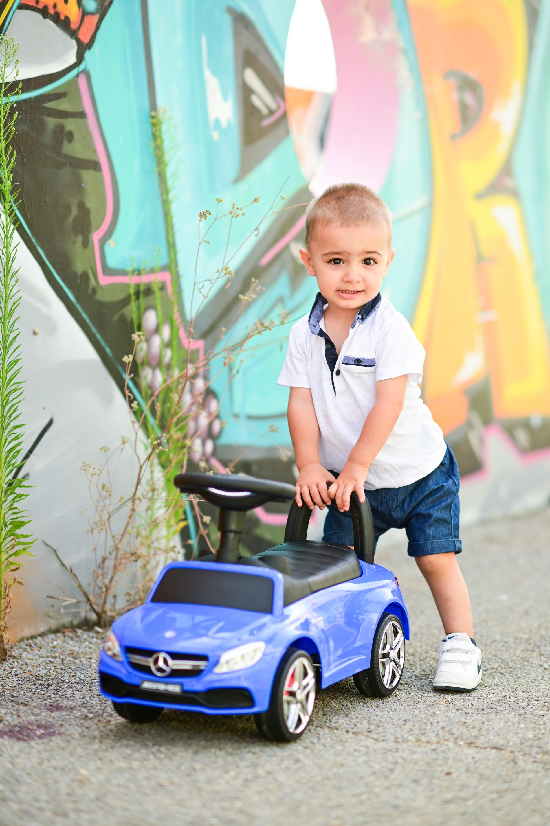 Mașinuță Mercedes Coupe Lorelli cu Muzică și Sunete, Albă - Albastru (4) [ps:631b7711-caab-4eb3-af82-59c340eb4d10]