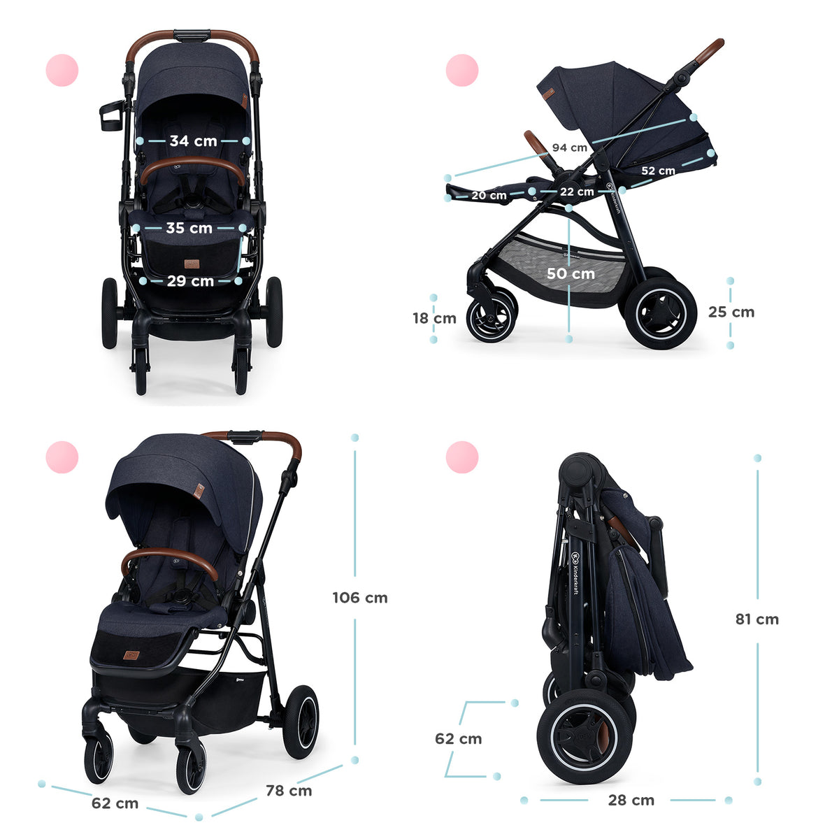 CARUCIOR KINDERKRAFT ALL ROAD, ASH GREY - IMPERIAL BLUE (4) [ps:914467bd-b1df-41be-b30e-57d7107383f2]