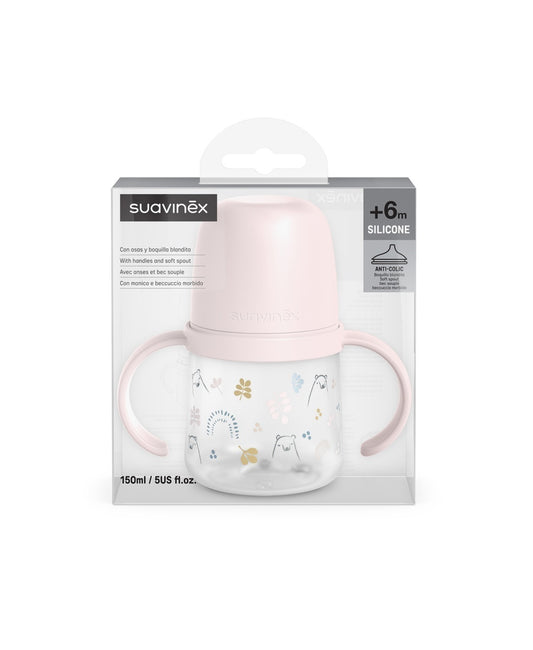 Prima cană cu muștiuc din silicon 150 ml, +4l, Bears, - Imagine 4