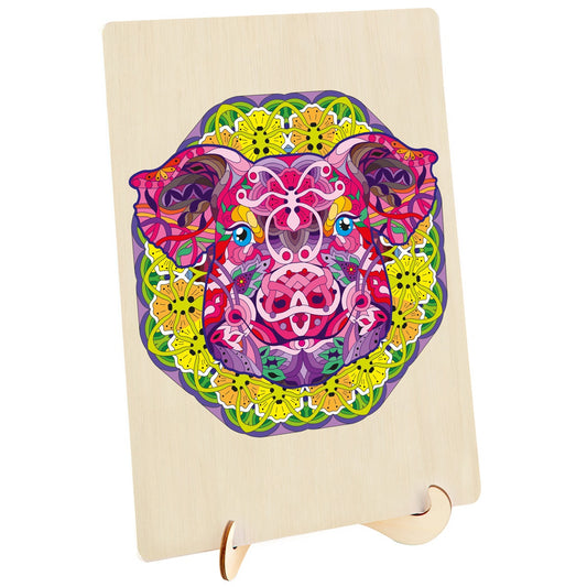 Puzzle lemn Porc Construct It - Imagine 4