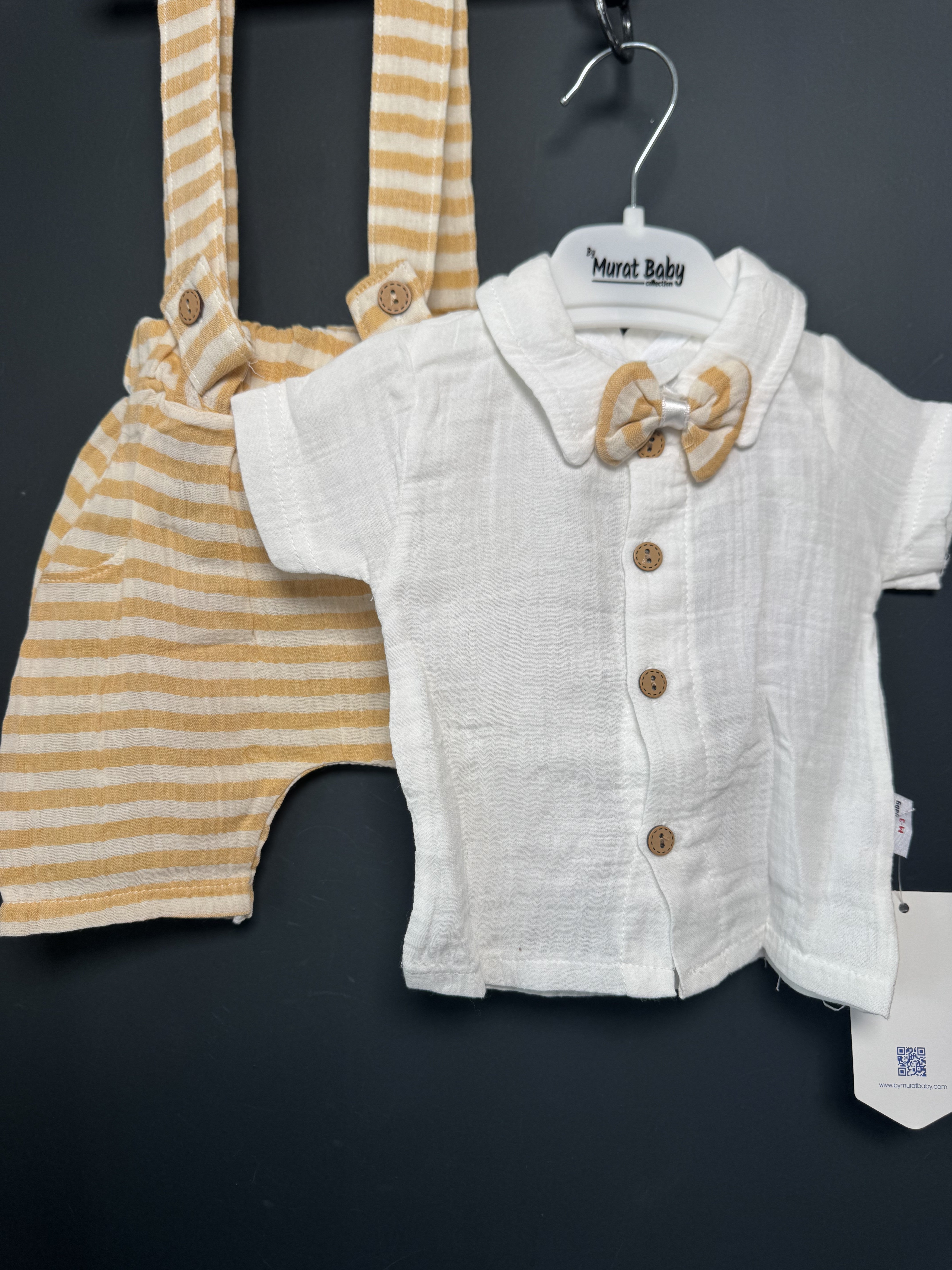 Set cămașă și salopetă cu bretele By Murat Baby 0-3 Luni - 3-6 Luni (4) [ps:260d8647-3b87-45c6-93a4-d2ab44616f2a]