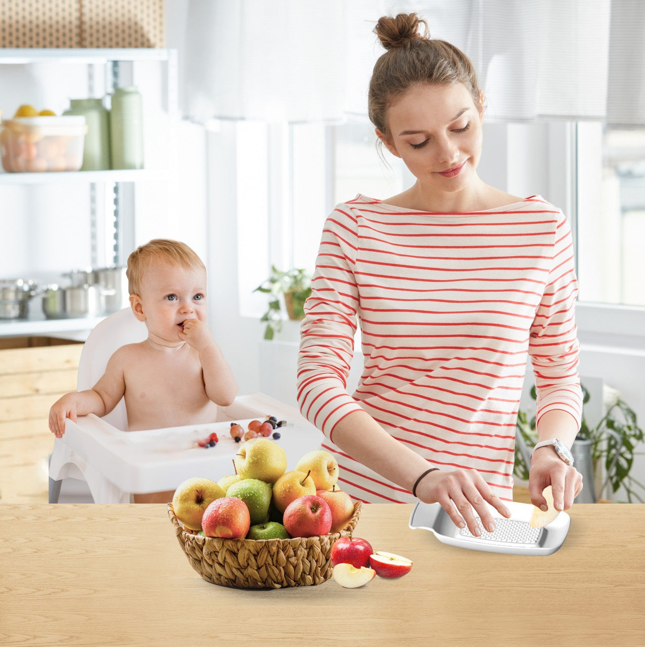 Razatoare alba din plastic , BabyJem - Imagine 4