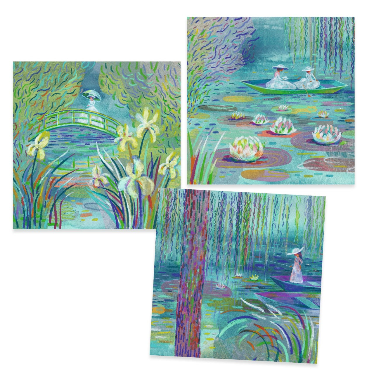 Atelier creativ Lacul cu nuferi Inspired by Monet, Djeco - Imagine 3 [ps:3f04102f-3ccf-4b7f-9f43-5bdba9ceab42]