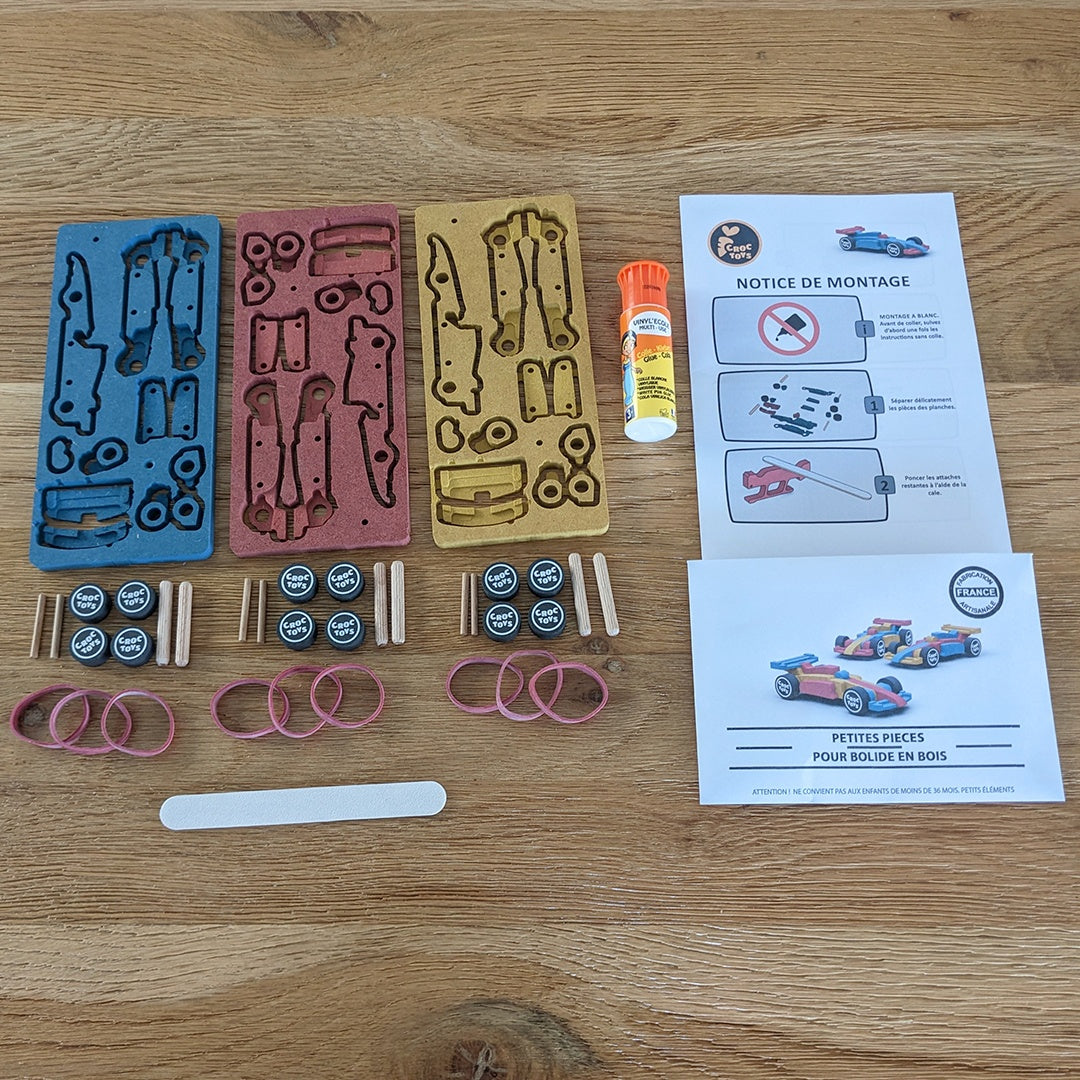 Set de constructie 3 masini de curse, Croc toys - Imagine 2 [ps:801d1022-5f55-4abc-8fa4-6e9ec5c40034]