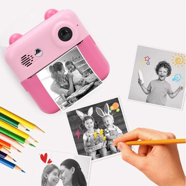 Camera Instantanee Copii Flippy, Model Iepure, Roz - Roz (4) [ps:8e37fca8-af25-4bff-9635-ac078fb738e7]