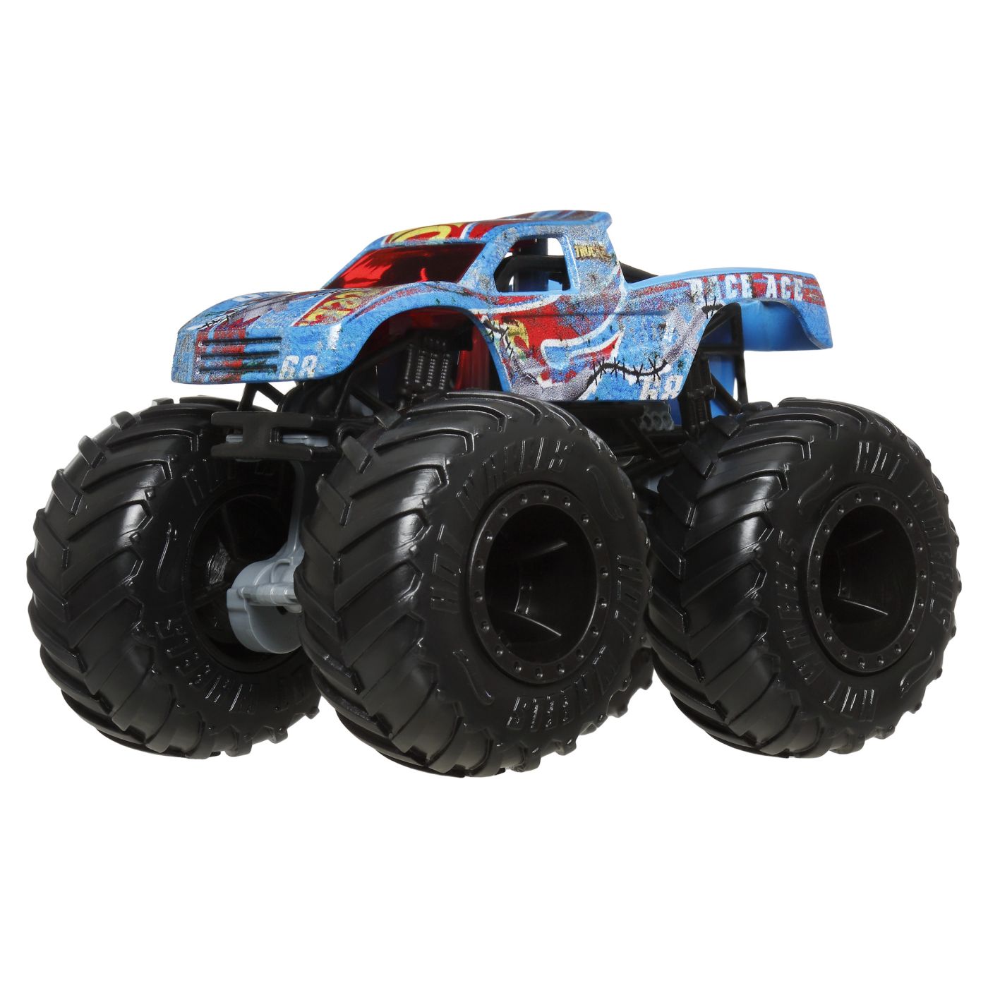 HOT WHEELS MONSTER TRUCK SI MASINUTA METALICA RACE ACE - Imagine 4