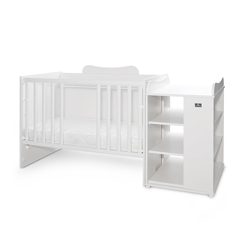 Pătuț Modular Multifuncțional Lorelli Multi, White Orchid - alb (4) [ps:495d145d-33b5-4d2e-9244-a3cd86f5c2ec]