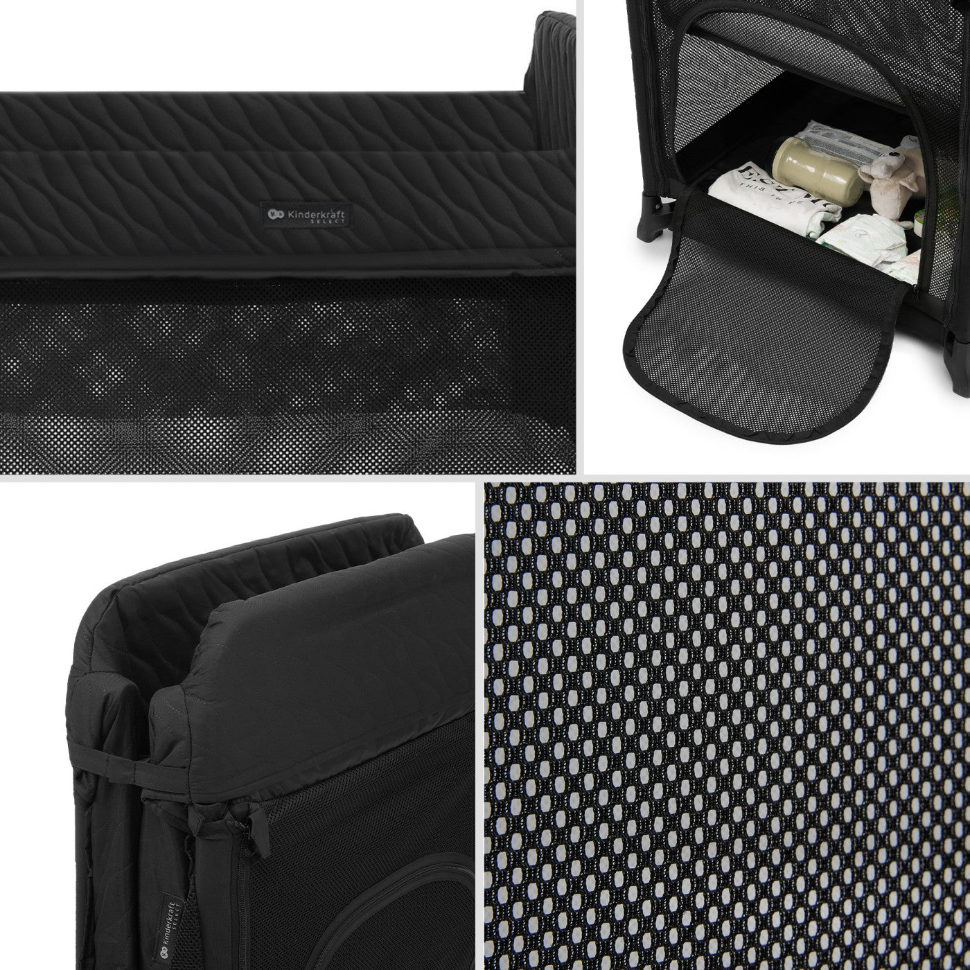 PATUT DE CALATORIE KINDERKRAFT MOON DREAM, BLACK - Negru