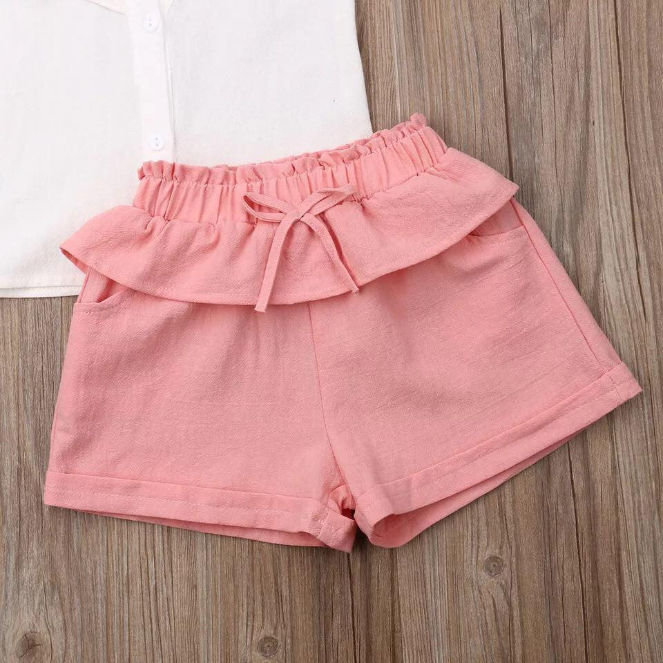 Set camasuta si pantaloni cu broderie Drool (Culoare: - Roz