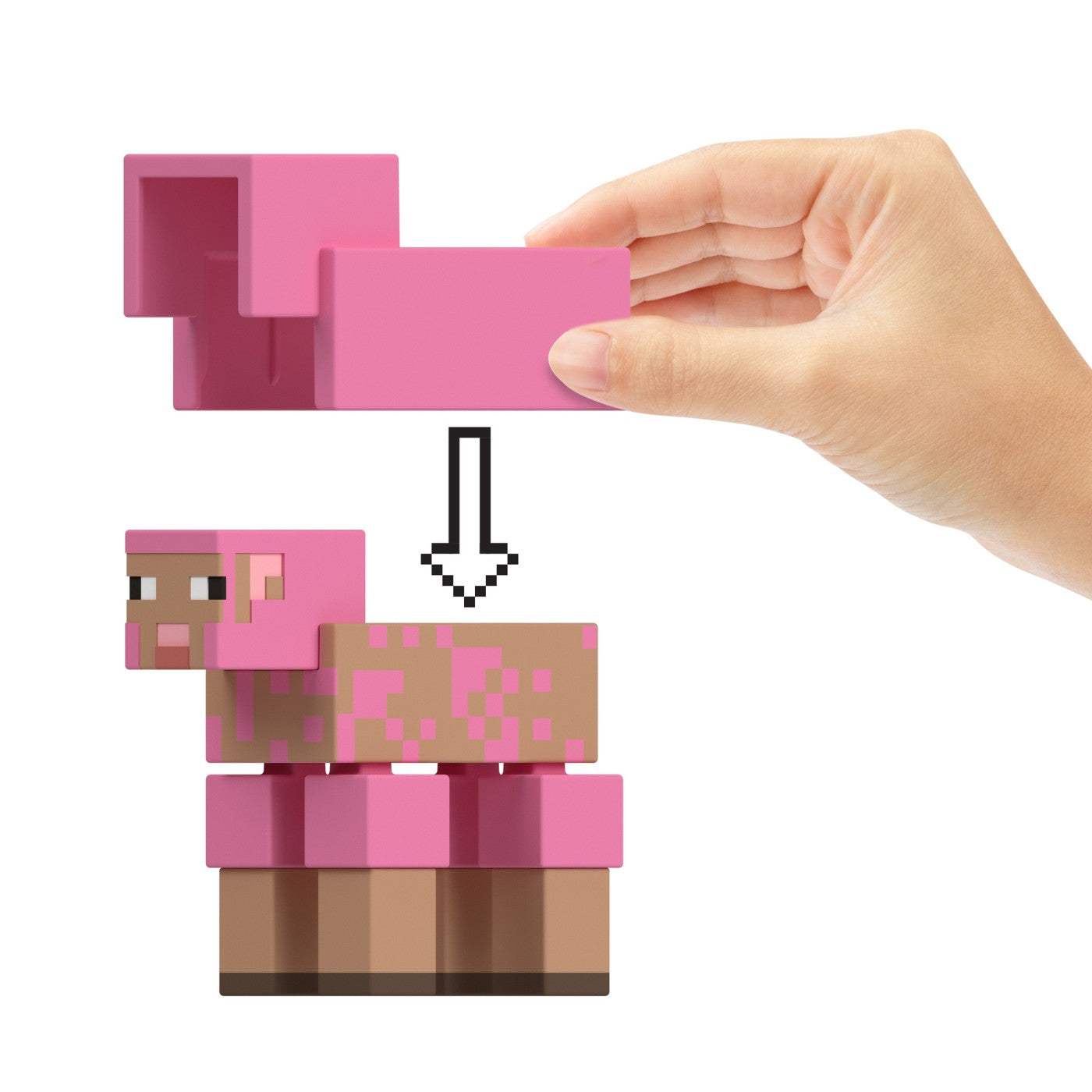MINECRAFT CRAFT A BLOCK FIGURINA PIG 8CM Mattel - Sheep (4) [ps:347db689-c75f-4024-808b-f6f1ab87a364]