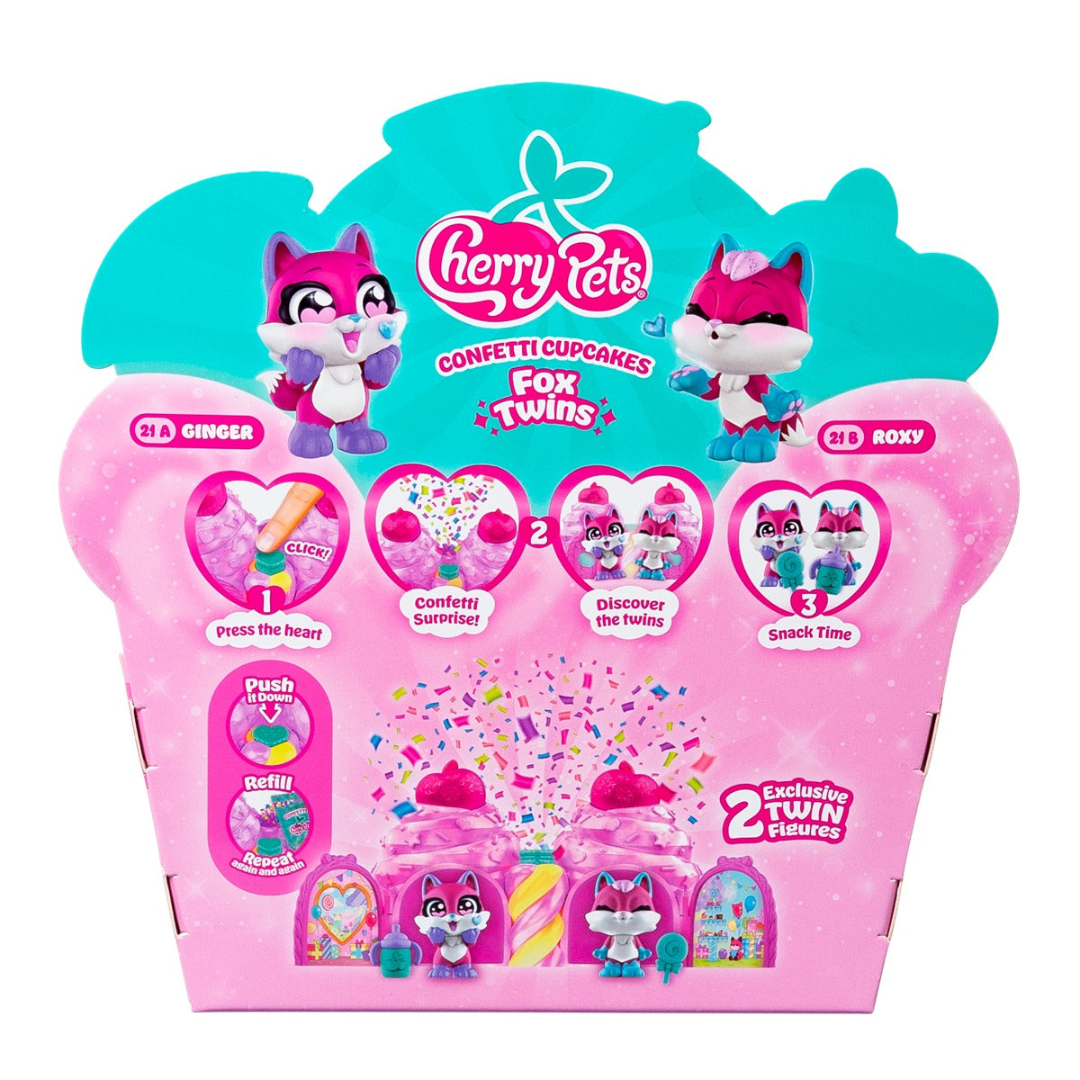 Set Joacă Cherry Pets Confetti Cupcakes Vulpe - 2 Figurine - Default Title (4) [ps:12c54b98-f19d-4aa9-8796-ebeb08a27c04]