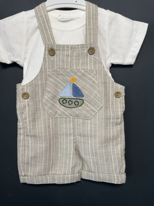 Set salopetă cu bretele și tricou Oryeda, broderie cu - 18-24 Luni (4) [ps:1265cf55-c6b9-473c-84c7-ac324ca59fc7]