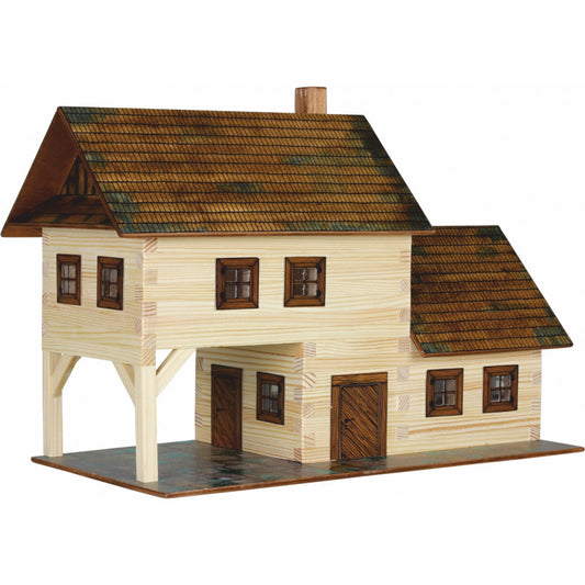Set constructie arhitectura Taverna, 213 piese din lemn, Walachia [ps:1a18eba9-bd67-484b-80cf-965c1860ec8d]