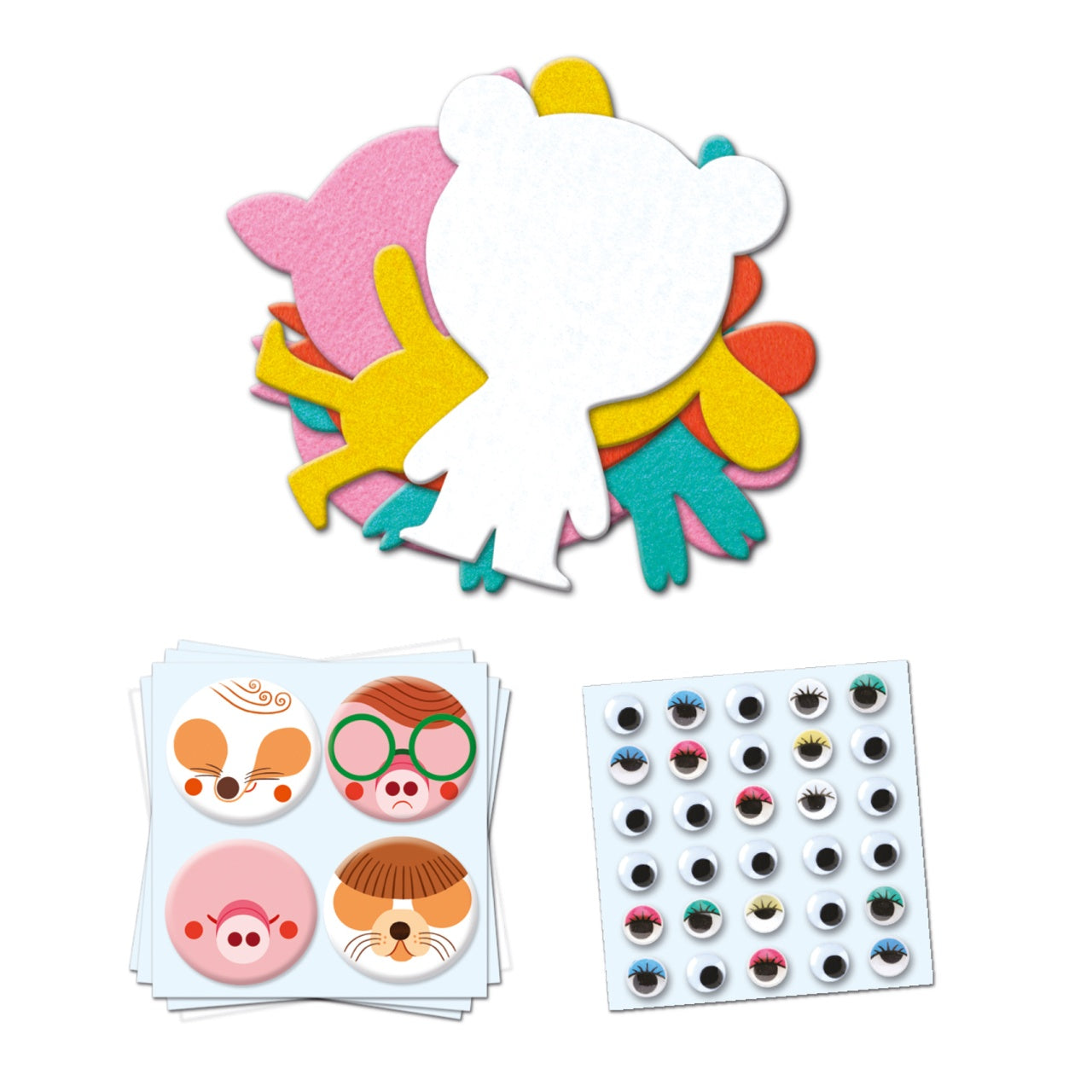 Colaje cu fetru Iubesc animalele, Djeco [ps:0ddd35f4-ada5-4444-846c-6096570f67cc]